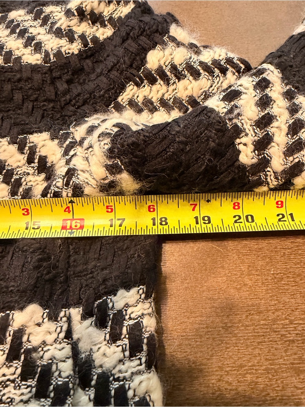 Alice + Olivia Landon Striped Tweed Cropped Jacket B&W M/8 - Picture 10 of 15